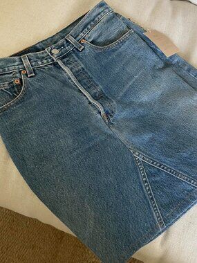Vintage redone 501 Levi’s skirt